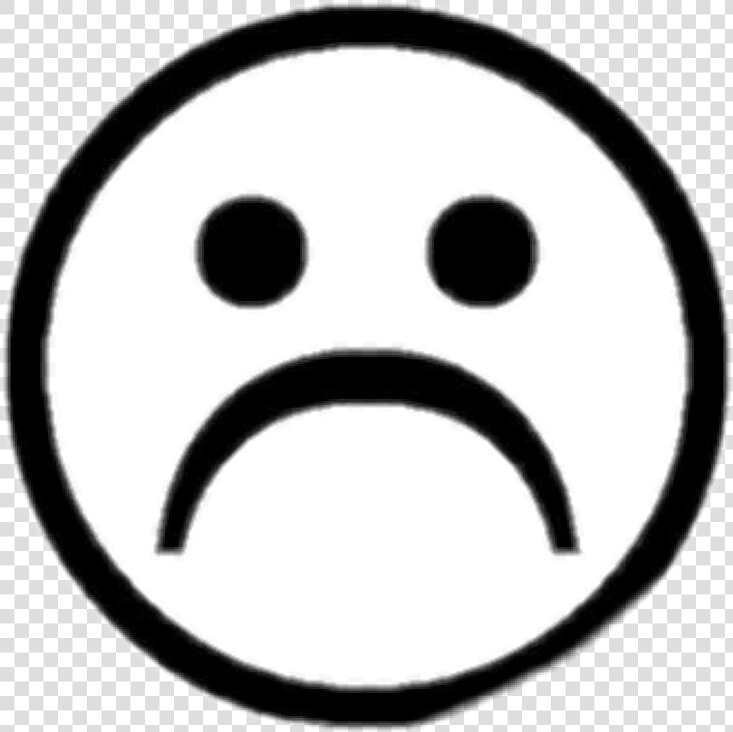  sad  grunge  tumblr  blackandwhite   Sad Face Emoji Drawing  HD Png DownloadTransparent PNG