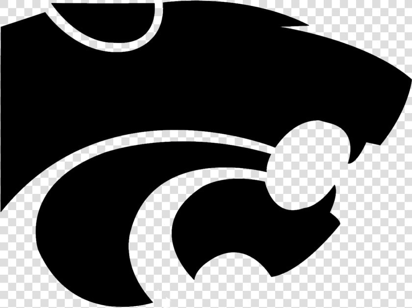 Kansas State Wildcats   K State Logo Black And White  HD Png DownloadTransparent PNG