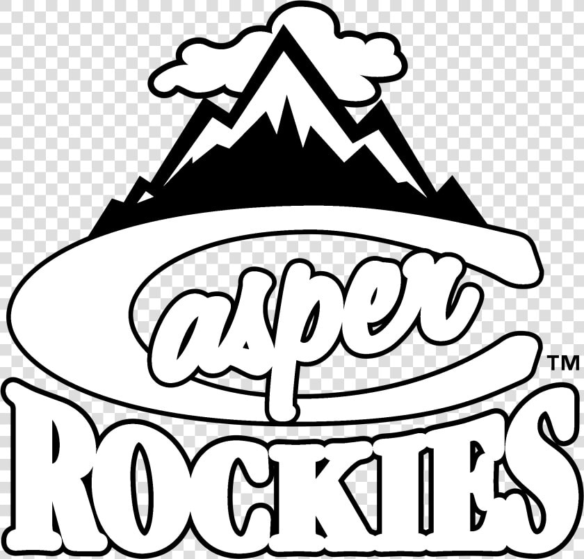 Casper Rockies Logo Black And White   Casper Rockies  HD Png DownloadTransparent PNG