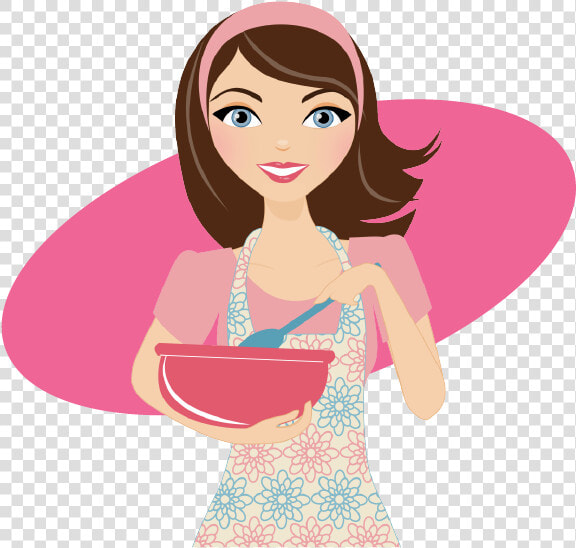 Beautiful Woman Eating An Apple Clipart Clip Art Transparent   Woman Clipart Cake Baking  HD Png DownloadTransparent PNG