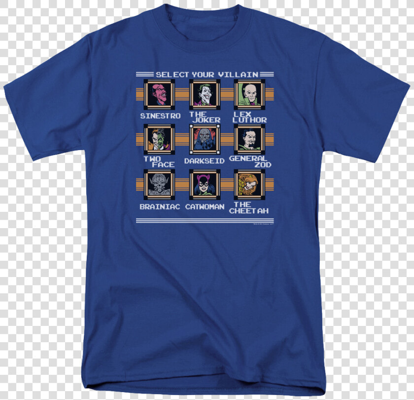 Select Your Villain Justice League T shirt   Sinestro Darkseid Brainiac Joker Shirt  HD Png DownloadTransparent PNG