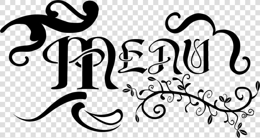Menu Typography   Menu Typography Png  Transparent PngTransparent PNG