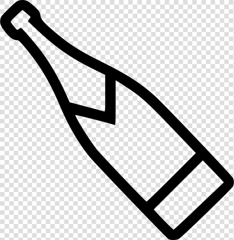 Champagne Bottle   Champagne Bottle Clipart Black And White  HD Png DownloadTransparent PNG