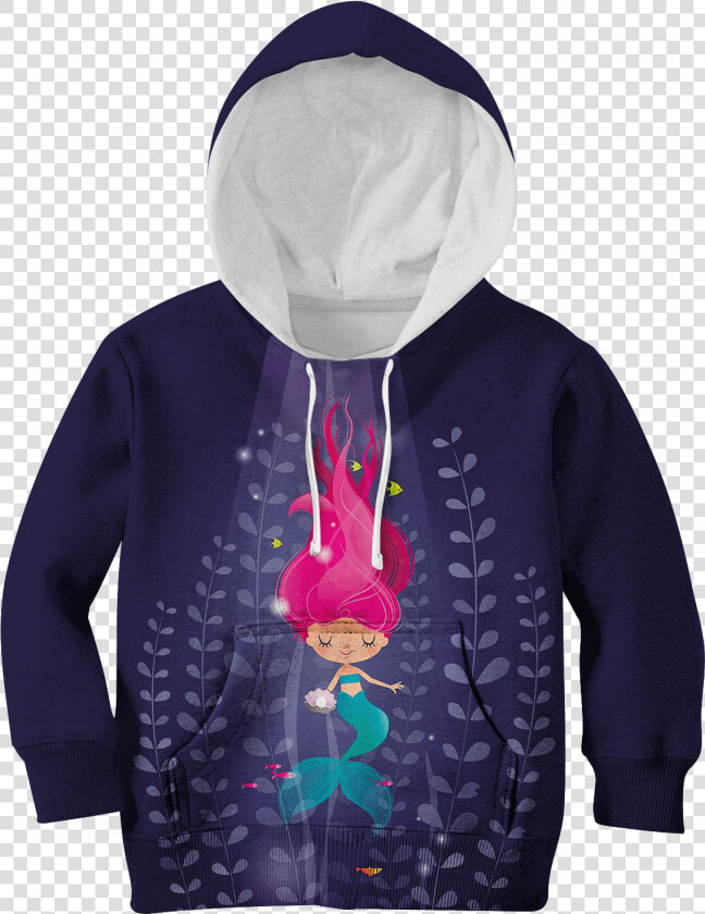 Gearhuman 3d Cute Mermaid Kid Custom Hoodies T shirt   Captain Marvel Kids Sweater  HD Png DownloadTransparent PNG
