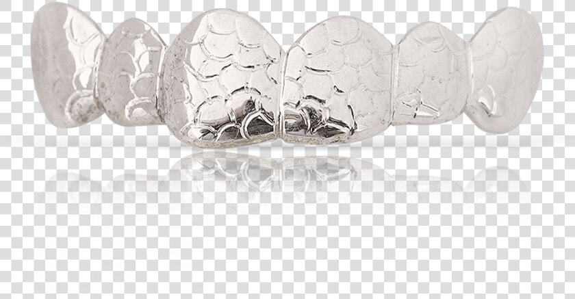 6 Polished Nugget Style White Gold Teeth   Silver  HD Png DownloadTransparent PNG