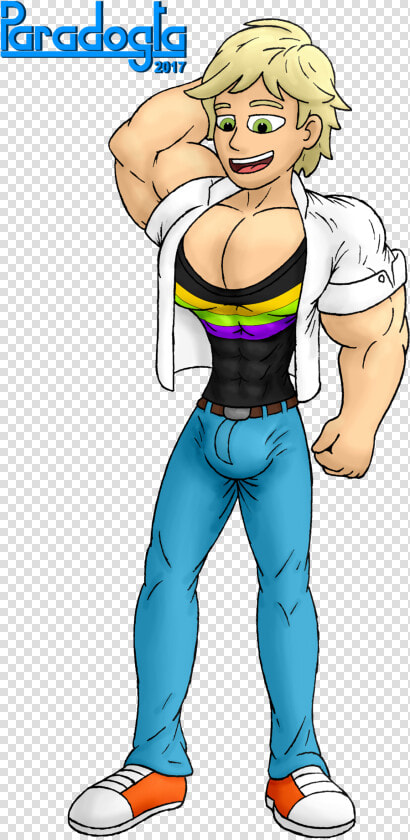 Muscle Adrien Agreste By Paradogta dbo4xgp   Cat Noir Muscle Growth  HD Png DownloadTransparent PNG