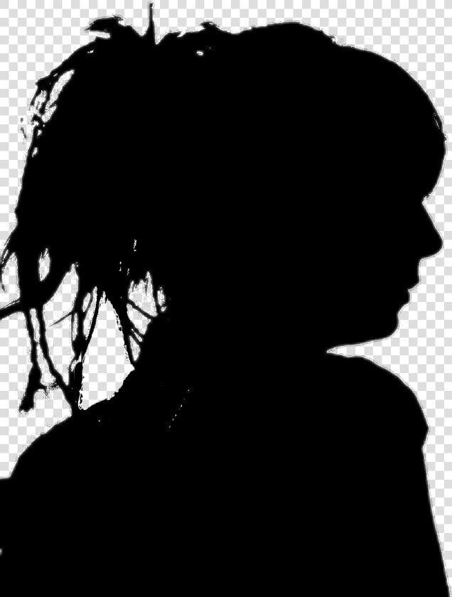  ombre  profil  atebas  dreadlocks  dubrootsgirl  ombrechinoise   Silhouette  HD Png DownloadTransparent PNG