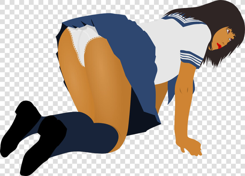Doggy Style Girl Cartoon  HD Png DownloadTransparent PNG