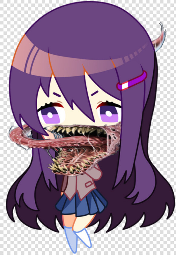 Funangry Chibi  But She S Also Venom   Yuri Doki Doki Chibi  HD Png DownloadTransparent PNG