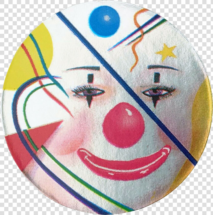 1982 Clown Sticker By Lisa Frank   Circle  HD Png DownloadTransparent PNG
