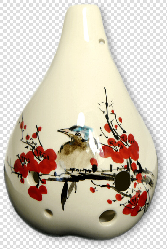 Seedpod Ocarina Bass C With Handpainted Designs Class   Goose  HD Png DownloadTransparent PNG