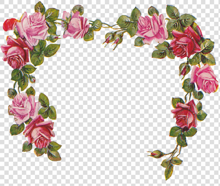 Garland Png Pic   Transparent Background Flower Frame Png  Png DownloadTransparent PNG