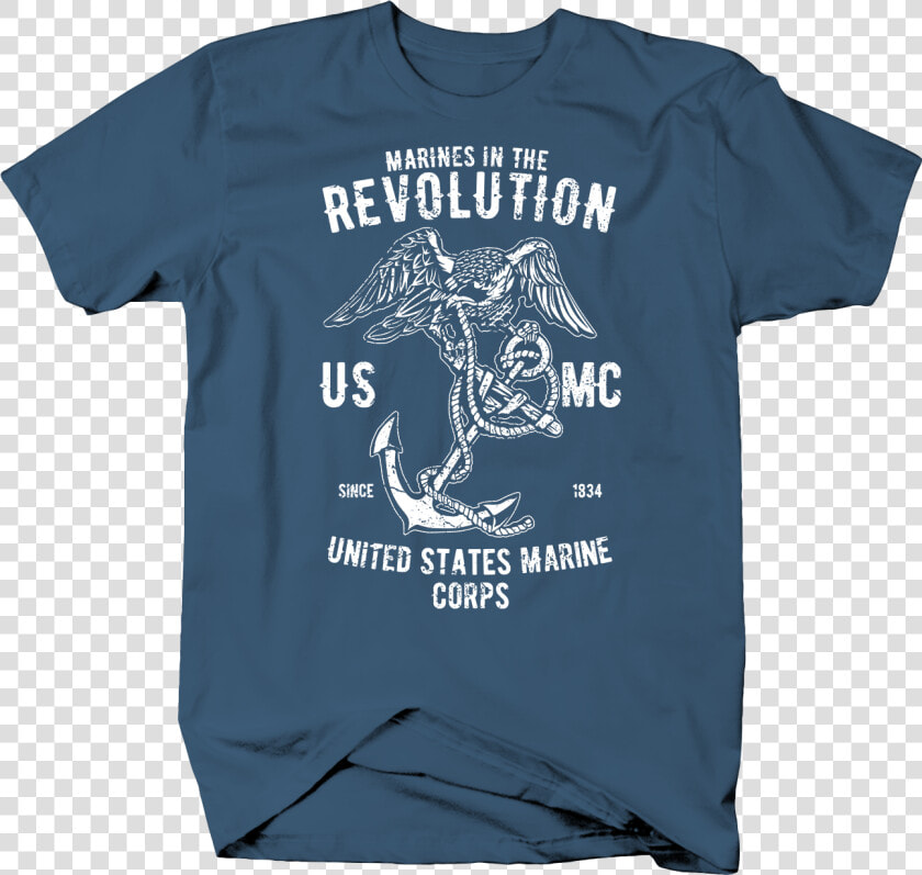 Marines In The Revolution Marine Corps Eagle And Anchor   Marine T Shirt Design  HD Png DownloadTransparent PNG