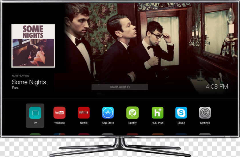 002 Samsung D8000 Front1   Apple Tv Os Concept  HD Png DownloadTransparent PNG