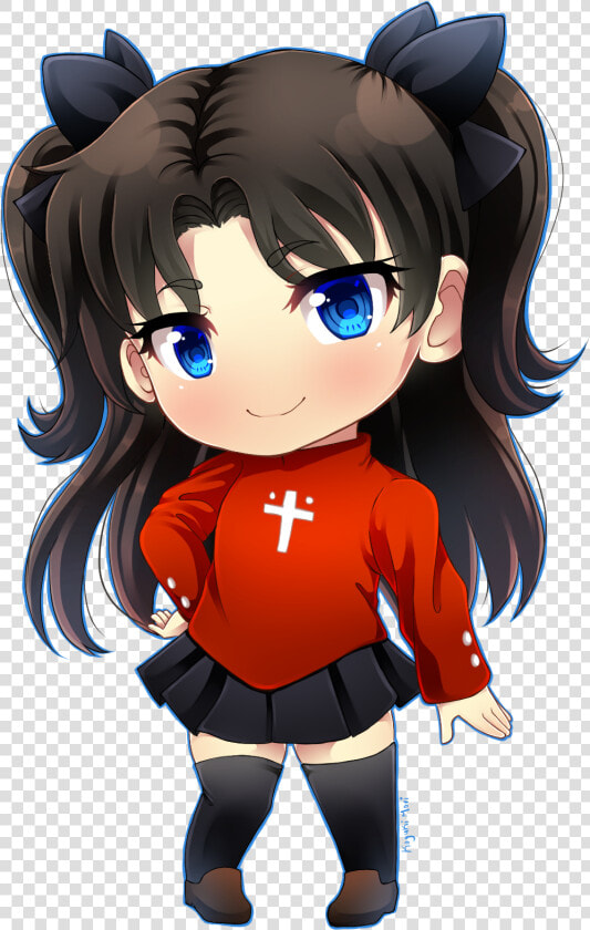 Chibi Rin Tohsaka  fate stay Night    Fate Stay Night Rin Chibi  HD Png DownloadTransparent PNG