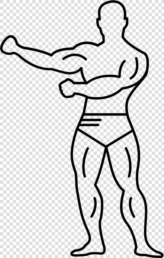 Gymnast With Strong Muscles In Full Body View   Drawing A Strong Body  HD Png DownloadTransparent PNG