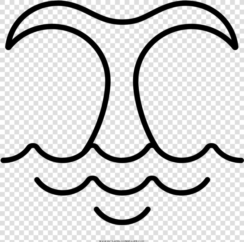 Whale Tail Coloring Page   Cola De Ballena Para Pintar  HD Png DownloadTransparent PNG