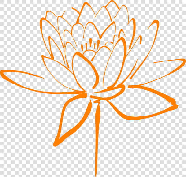 Orange Flower Clipart   Pretty Clipart Flowers  HD Png DownloadTransparent PNG
