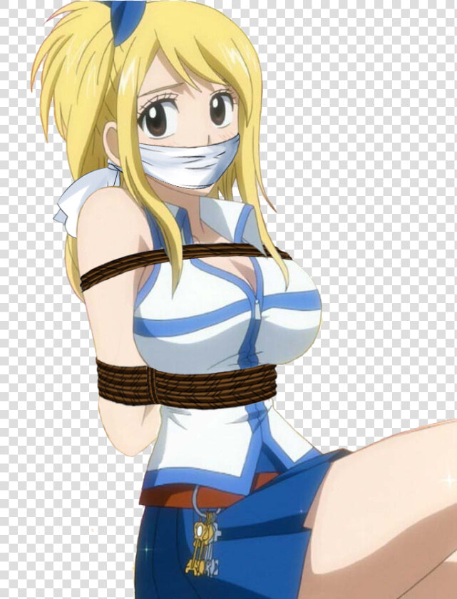 Lucy Heartfilia Tied Up And Gagged By Songokussjsannin8000   Fairy Tail Lucy Anime  HD Png DownloadTransparent PNG
