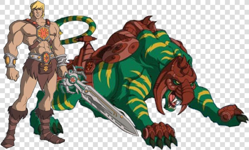 Transparent He Man Png   He Man 2002 Battlecat  Png DownloadTransparent PNG