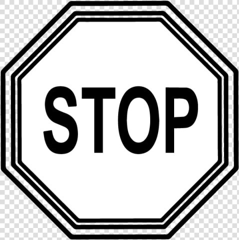 Stop Sign Template Printable   Black Stop Sign Clipart  HD Png DownloadTransparent PNG