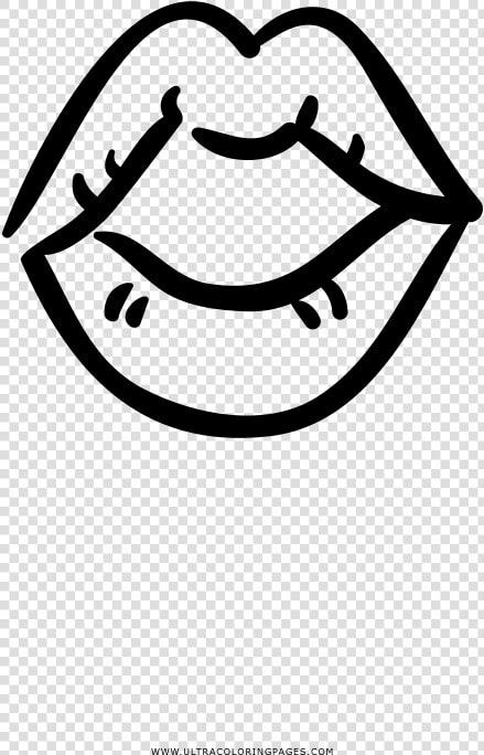 Open Mouth Coloring Page   فم للتلوين  HD Png DownloadTransparent PNG
