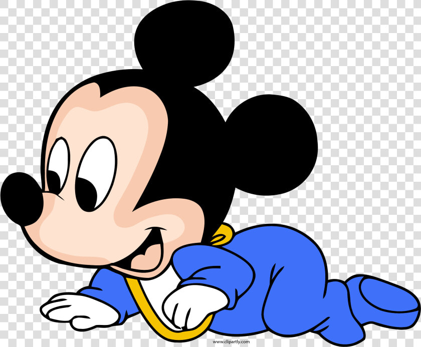 Disney Baby Mickey Crawl Clipart Png   Mickey Mouse Blue Png  Transparent PngTransparent PNG