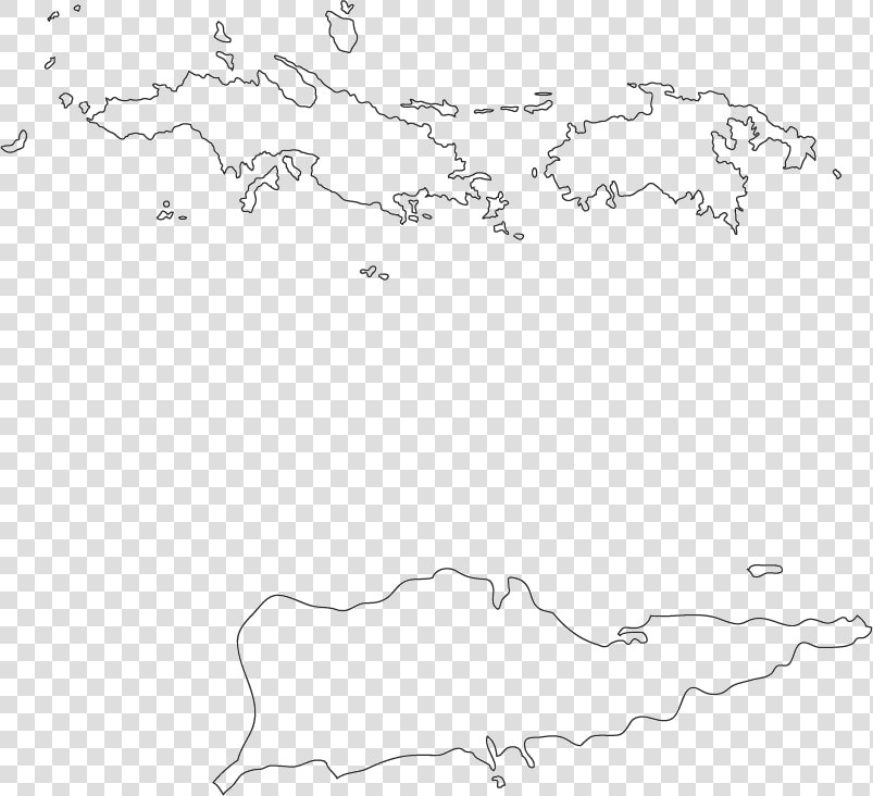 Vi   Us Virgin Islands Map Outline  HD Png DownloadTransparent PNG
