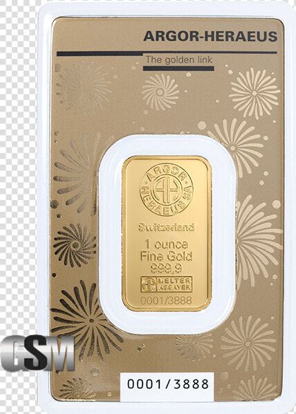 1 Oz Gold Bar Argor heraeus Lunar Year Of The Rat   Gold Bar For Sale Singapore  HD Png DownloadTransparent PNG