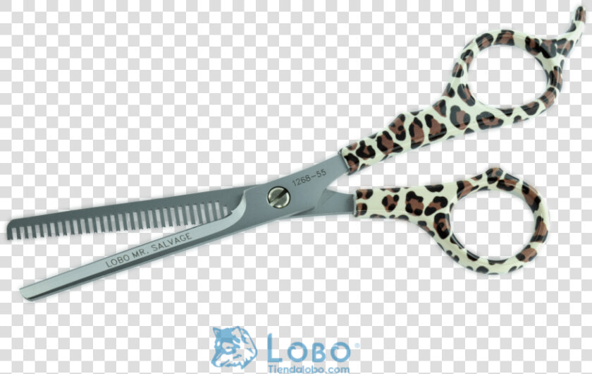 Tijera Estilista Microdentado Lepoardo Acero Inoxidable   Scissors  HD Png DownloadTransparent PNG