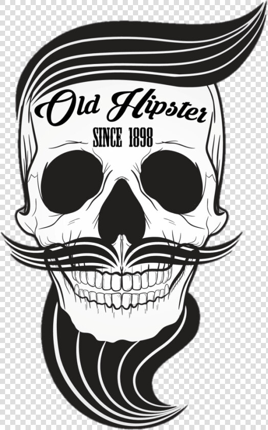 Collection Of Free Hipster Drawing Skull Download On   Barber Skull Png  Transparent PngTransparent PNG