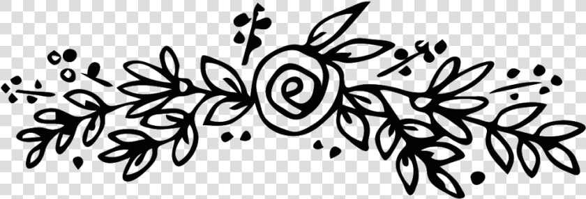  florals  flowers  leaves  vines  vinesandleaves  divider   Transparent Leaves Line Art  HD Png DownloadTransparent PNG