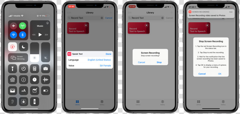 Activating Screen Recording   Favorites In Iphone X  HD Png DownloadTransparent PNG