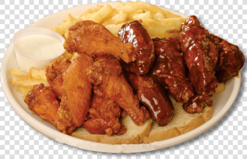 Hot Bbq And Buffalo Wing Combo Jj Fish And Chicken   Grillades  HD Png DownloadTransparent PNG