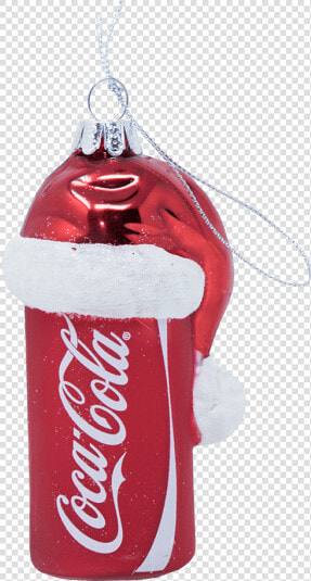 Coca cola Can With Santa Hat Glass Ornament   Coca Cola Aesthetic Png  Transparent PngTransparent PNG