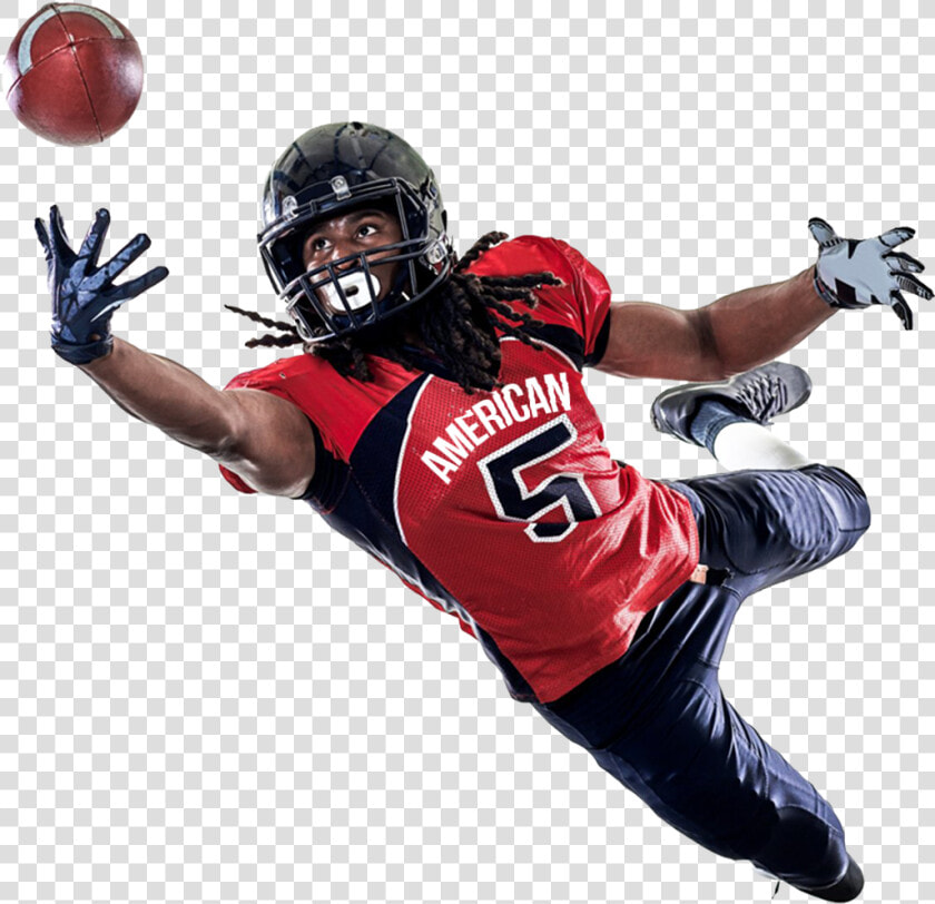 American Football Png Image   Football Player Catching The Football  Transparent PngTransparent PNG
