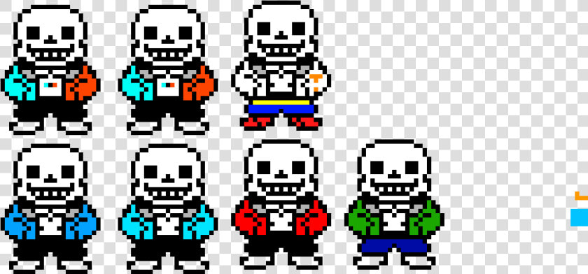 Transparent Art Palette Png   Horror Sans Dust Sans  Png DownloadTransparent PNG