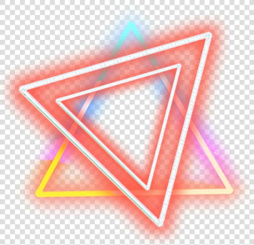  neon  rainbow  lights  glow  frame  border  effect   Triangle Neon Light Png  Transparent PngTransparent PNG