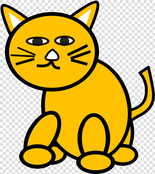 Cat Round Svg Clip Arts   Cat Clipart Black And White  HD Png DownloadTransparent PNG