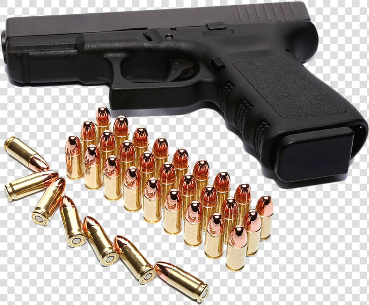 Firearm Weapon Cartridge Ammunition Black Bullets Pistol   Gun And Bullet Png  Transparent PngTransparent PNG