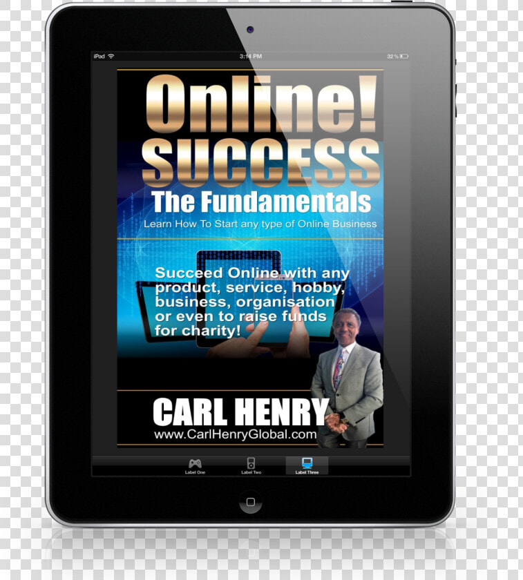 Carl Henry Online Success Ipad   Tablet Computer  HD Png DownloadTransparent PNG