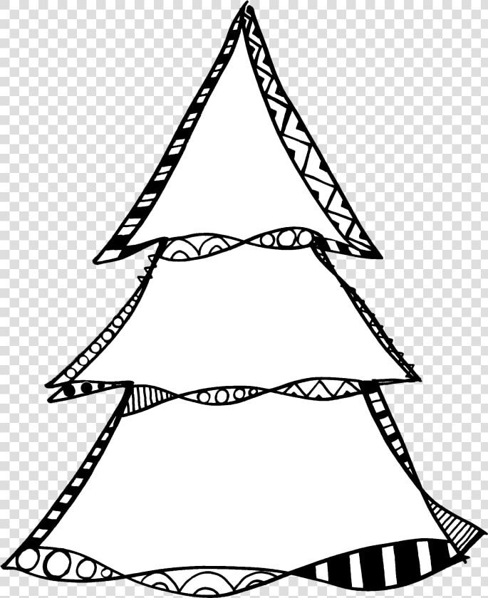 Christmas Tree Outline Free Digi Stamp   Christmas Tree  HD Png DownloadTransparent PNG