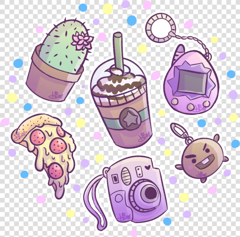  sticker  anime  food  kawaii  tumblr  aesthetic  cute   Purple Food Pastel Aesthetic  HD Png DownloadTransparent PNG