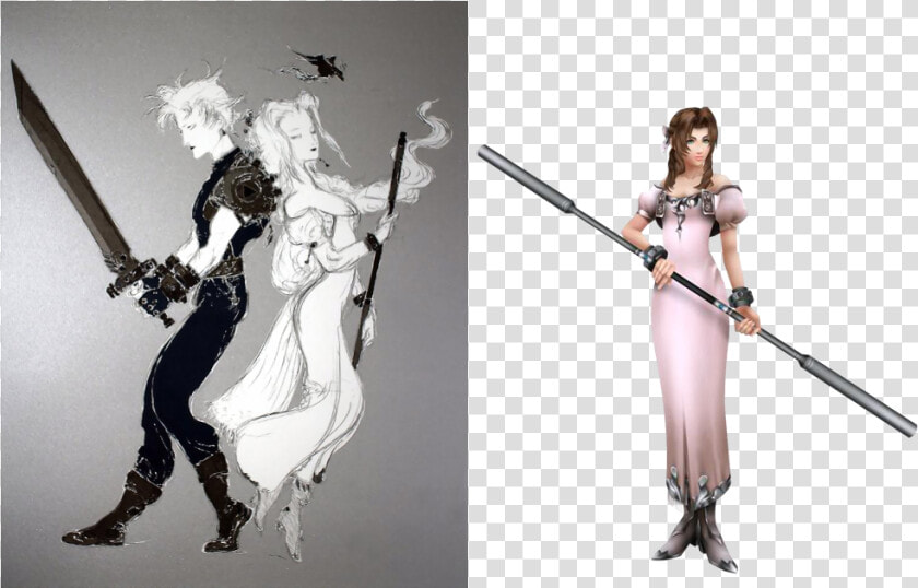 Worst best Nomura Designs   Amano Final Fantasy Vii  HD Png DownloadTransparent PNG