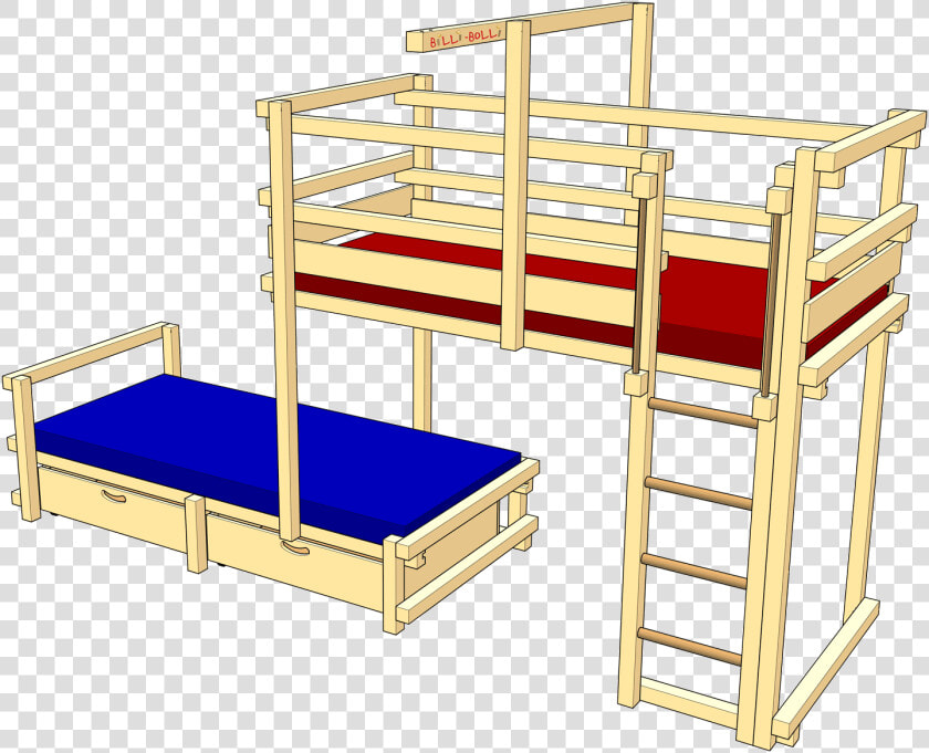 Bunk Bed Laterally Staggered   Bunk Bed  HD Png DownloadTransparent PNG