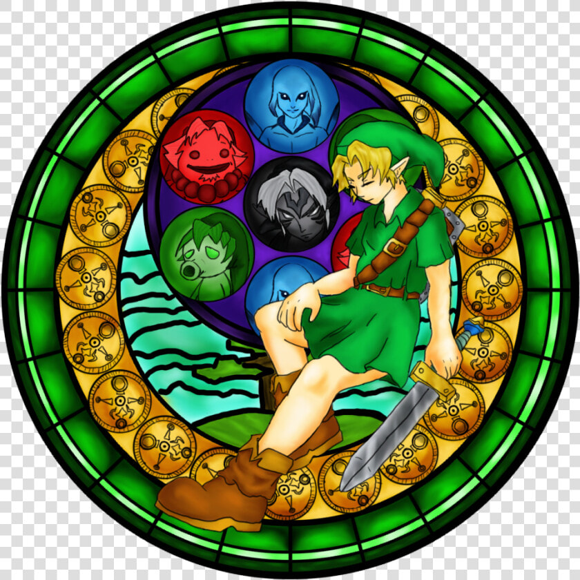 Majora S Mask Window   Majora  39 s Mask Clock Tower Hd  HD Png DownloadTransparent PNG
