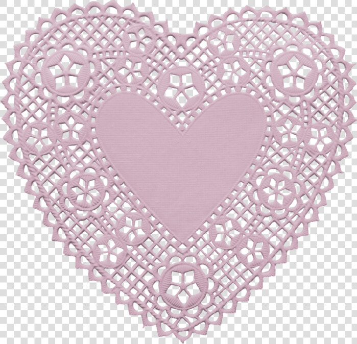 Heart Doily Png   Illustration  Transparent PngTransparent PNG