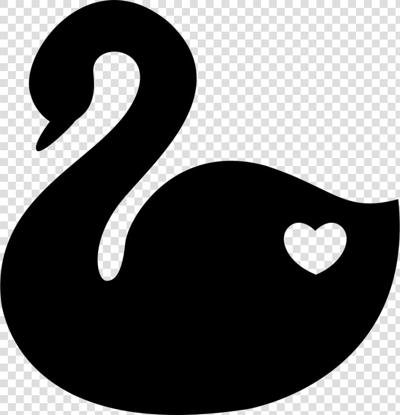 Swan With A Heart Symbol Of Fidelity   Cisne Desenho Png  Transparent PngTransparent PNG