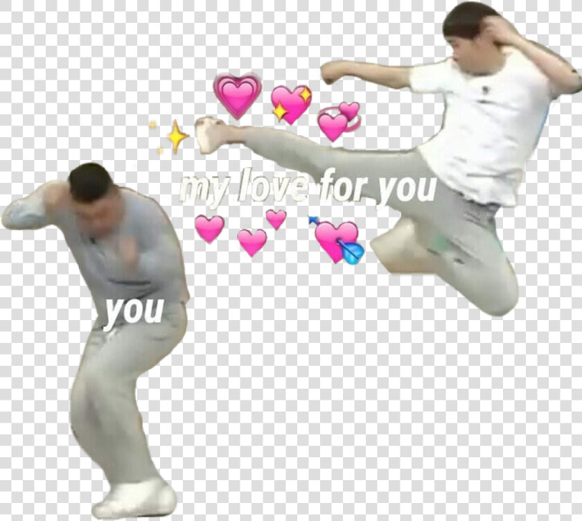  knowingbrothers  kick  meme  love  support  heart   Kick With Love Meme  HD Png DownloadTransparent PNG