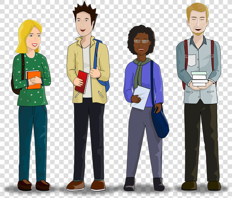 Students  College  University  Study  School  Library   Animated College Student Png  Transparent PngTransparent PNG